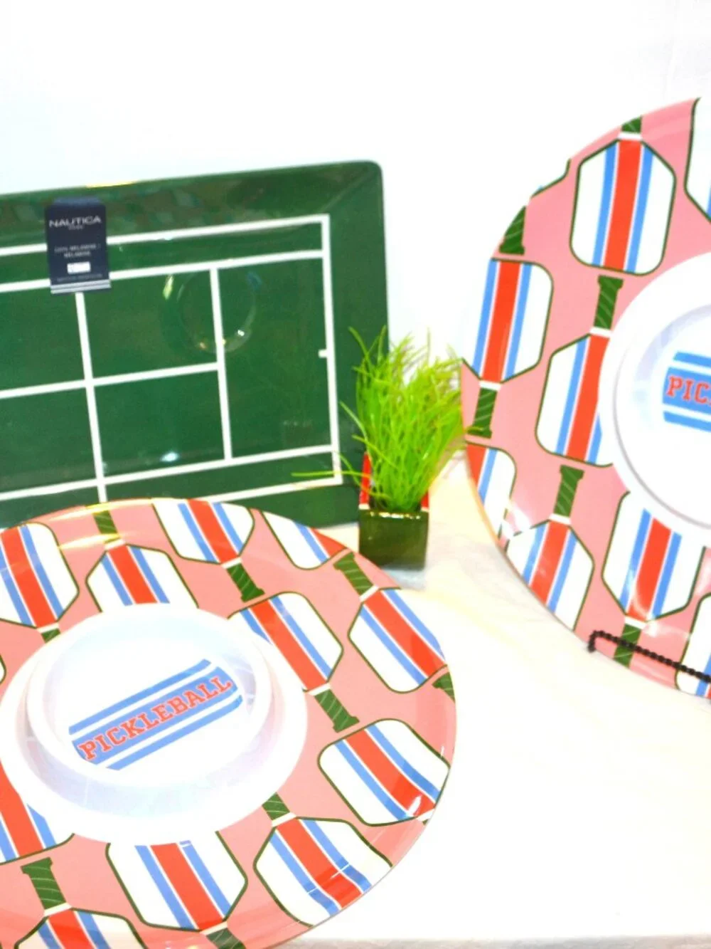 Party Goods Pickle Ball Platters Court Tray New